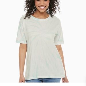 Blue Tie Dye Boyfriend Tee